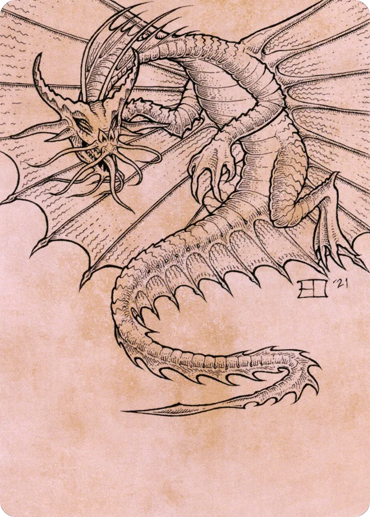 Ancient Gold Dragon — Battle for Baldur's Gate Art Series — Magic: The Gathering