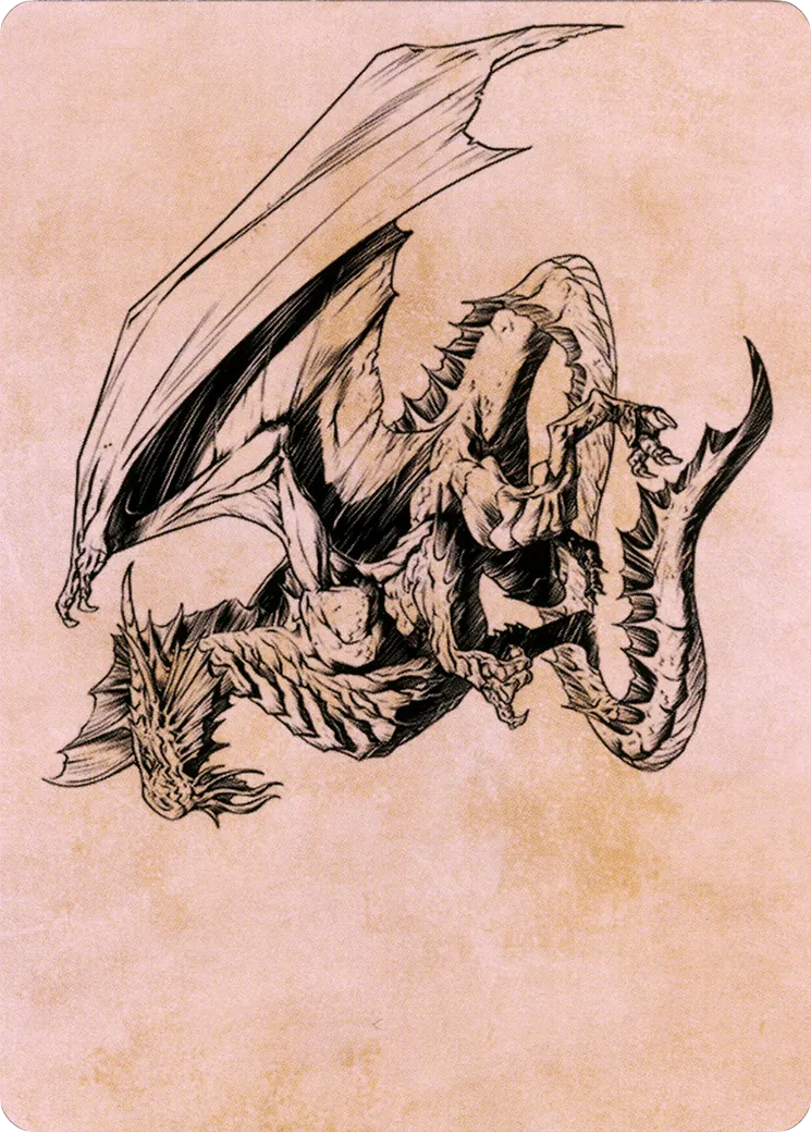 Ancient Silver Dragon — Battle for Baldur's Gate Art Series — Magic: The Gathering