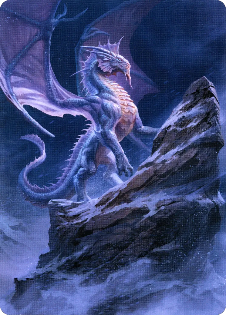 Ancient Silver Dragon — Battle for Baldur's Gate Art Series — Magic: The Gathering