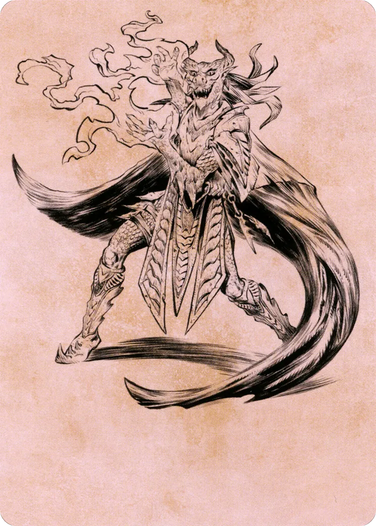 Livaan, Cultist of Tiamat — Battle for Baldur's Gate Art Series — Magic: The Gathering