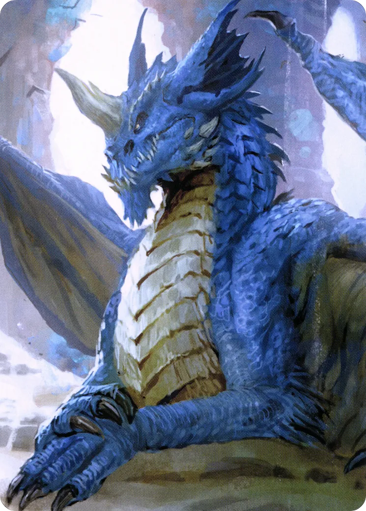 Young Blue Dragon — Battle for Baldur's Gate Art Series — Magic: The Gathering