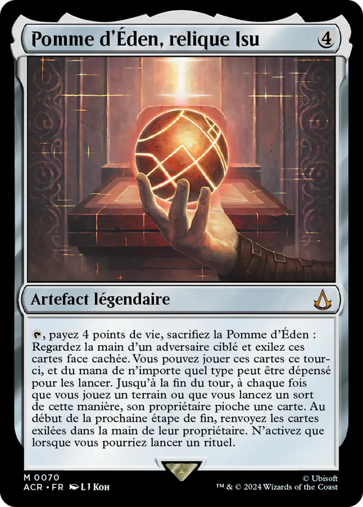 Pomme d'Éden, relique Isu — Assassin's Creed — Magic: The Gathering