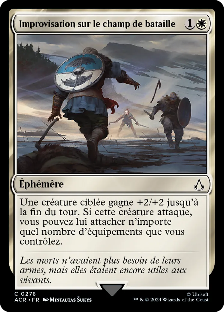 Improvisation sur le champ de bataille — Assassin's Creed — Magic: The Gathering