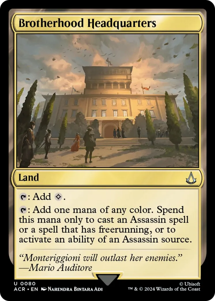 Brotherhood Headquarters — Assassin's Creed — Magic: The Gathering