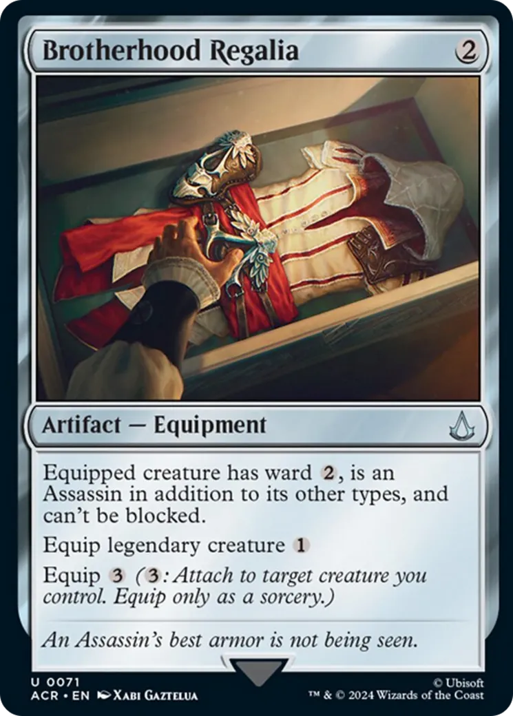 Brotherhood Regalia — Assassin's Creed — Magic: The Gathering
