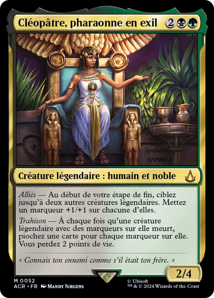 Cléopâtre, pharaonne en exil — Assassin's Creed — Magic: The Gathering