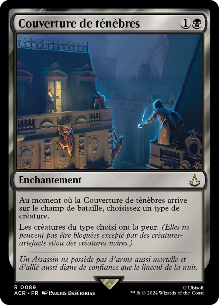 Couverture de ténèbres — Assassin's Creed — Magic: The Gathering