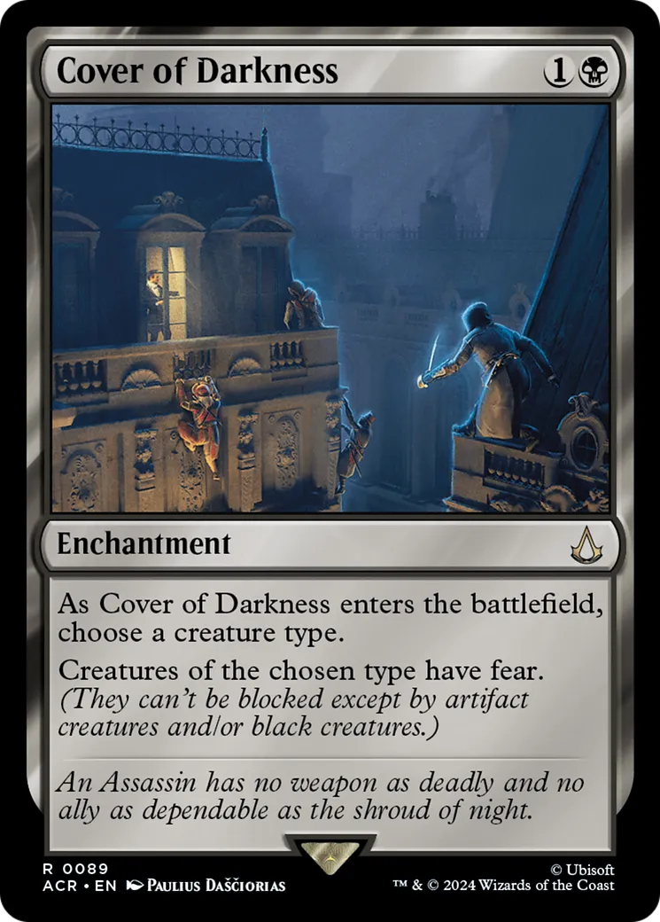 Cover of Darkness — Assassin's Creed — Magic: The Gathering