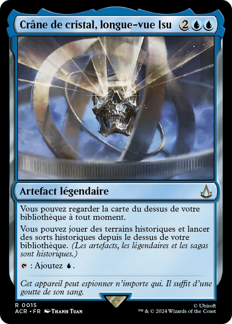 Crâne de cristal, longue-vue Isu — Assassin's Creed — Magic: The Gathering