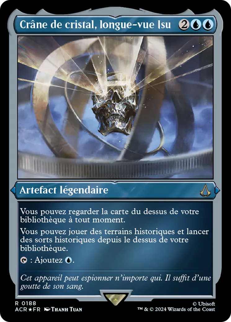 Crâne de cristal, longue-vue Isu — Assassin's Creed — Magic: The Gathering