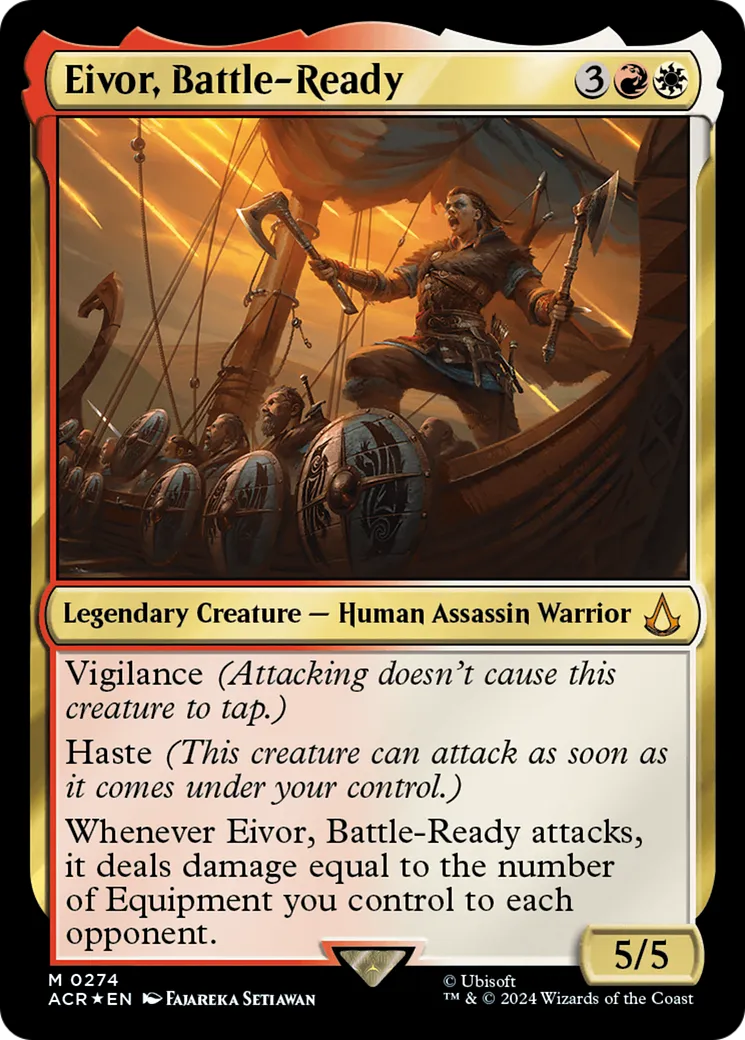 Eivor, parée au combat — Assassin's Creed — Magic: The Gathering