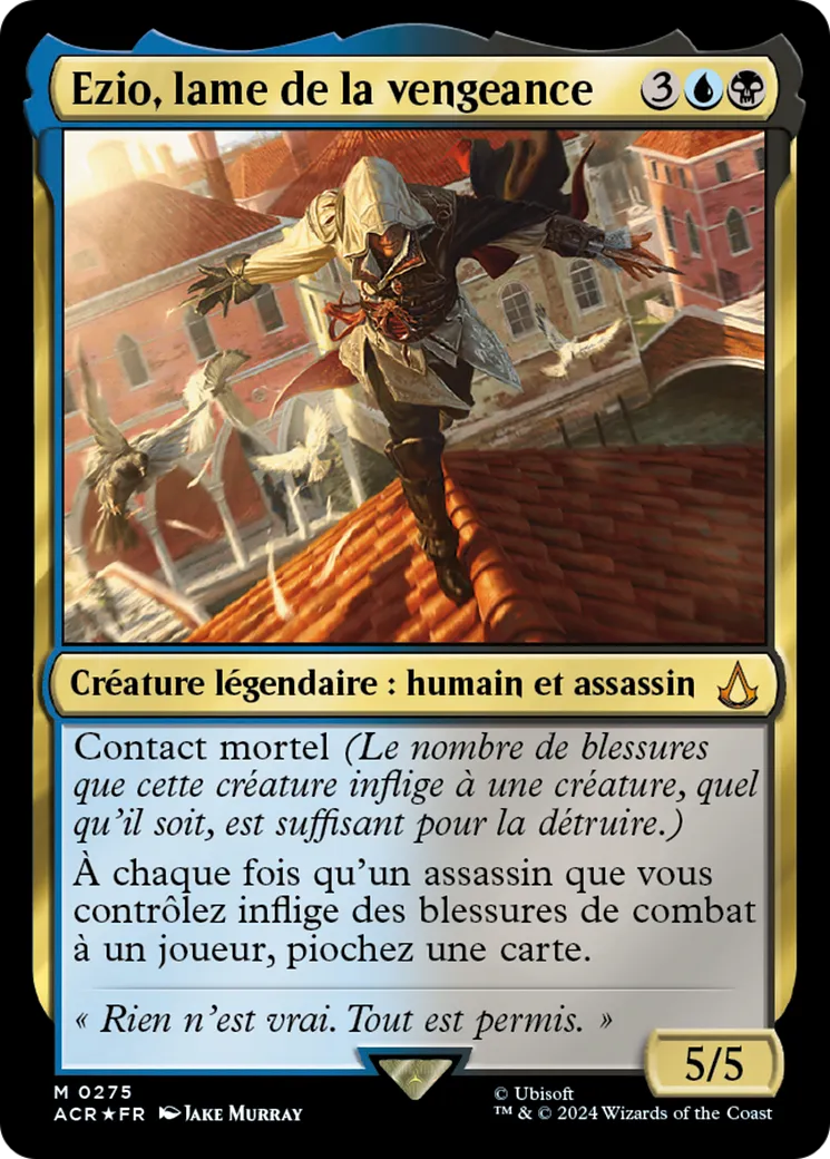 Ezio, lame de la vengeance — Assassin's Creed — Magic: The Gathering
