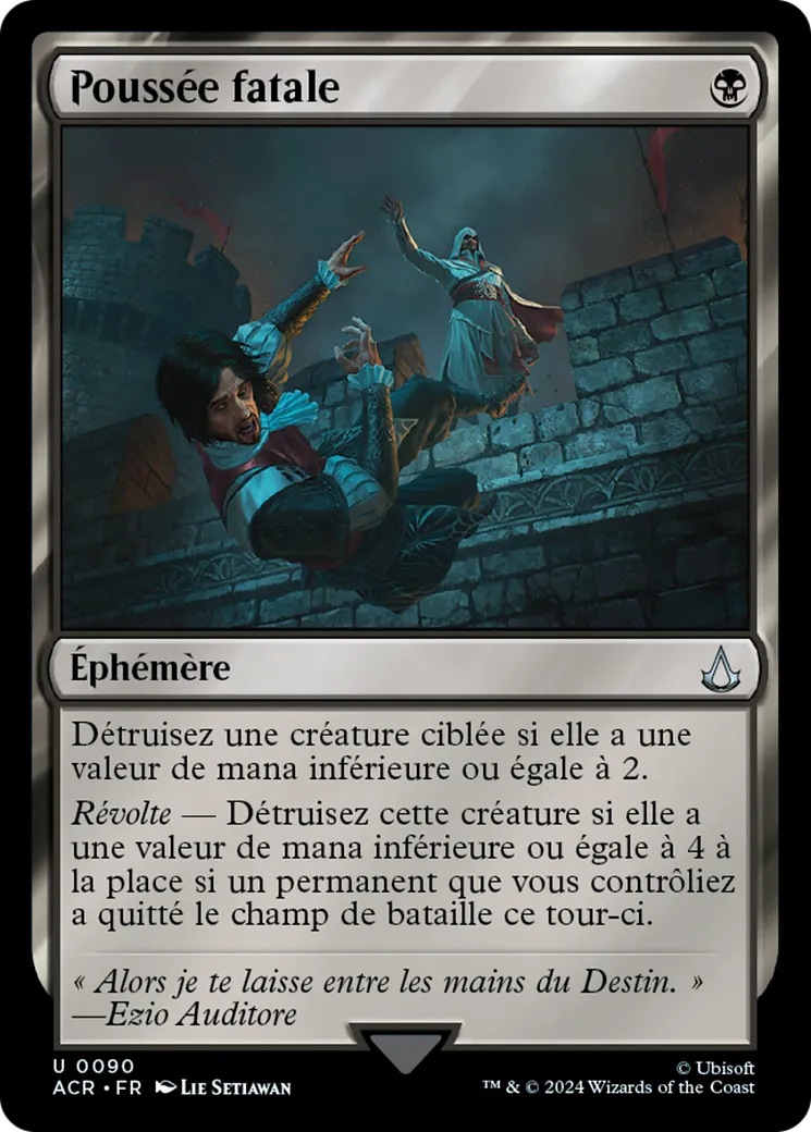Poussée fatale — Assassin's Creed — Magic: The Gathering