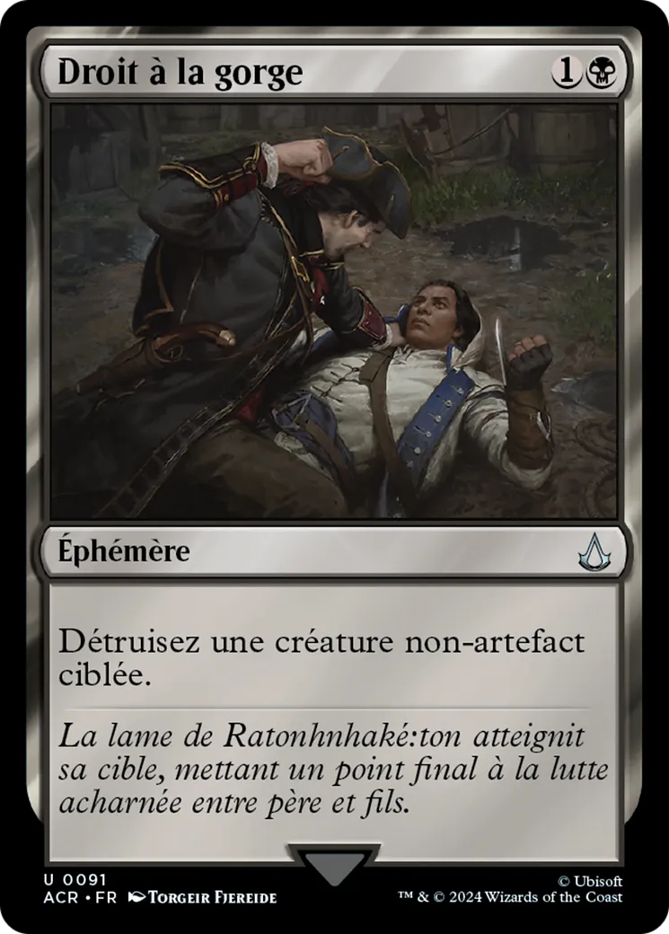 Droit à la gorge — Assassin's Creed — Magic: The Gathering