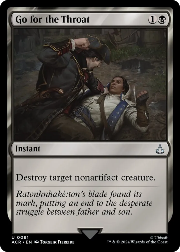 Go for the Throat — Assassin's Creed — Magic: The Gathering