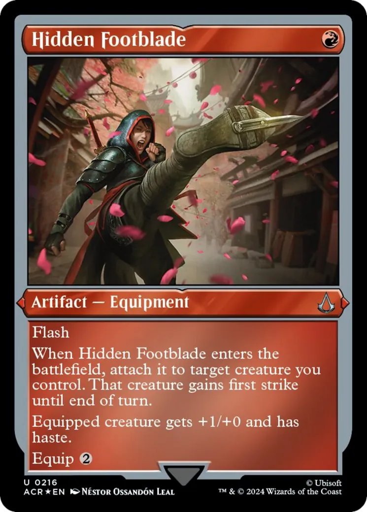 Hidden Footblade — Assassin's Creed — Magic: The Gathering