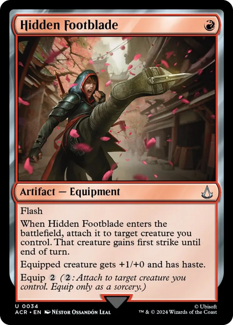 Hidden Footblade — Assassin's Creed — Magic: The Gathering