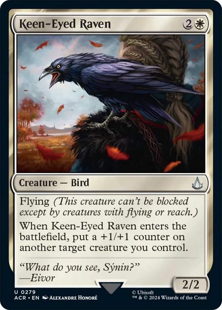 Keen-Eyed Raven — Assassin's Creed — Magic: The Gathering