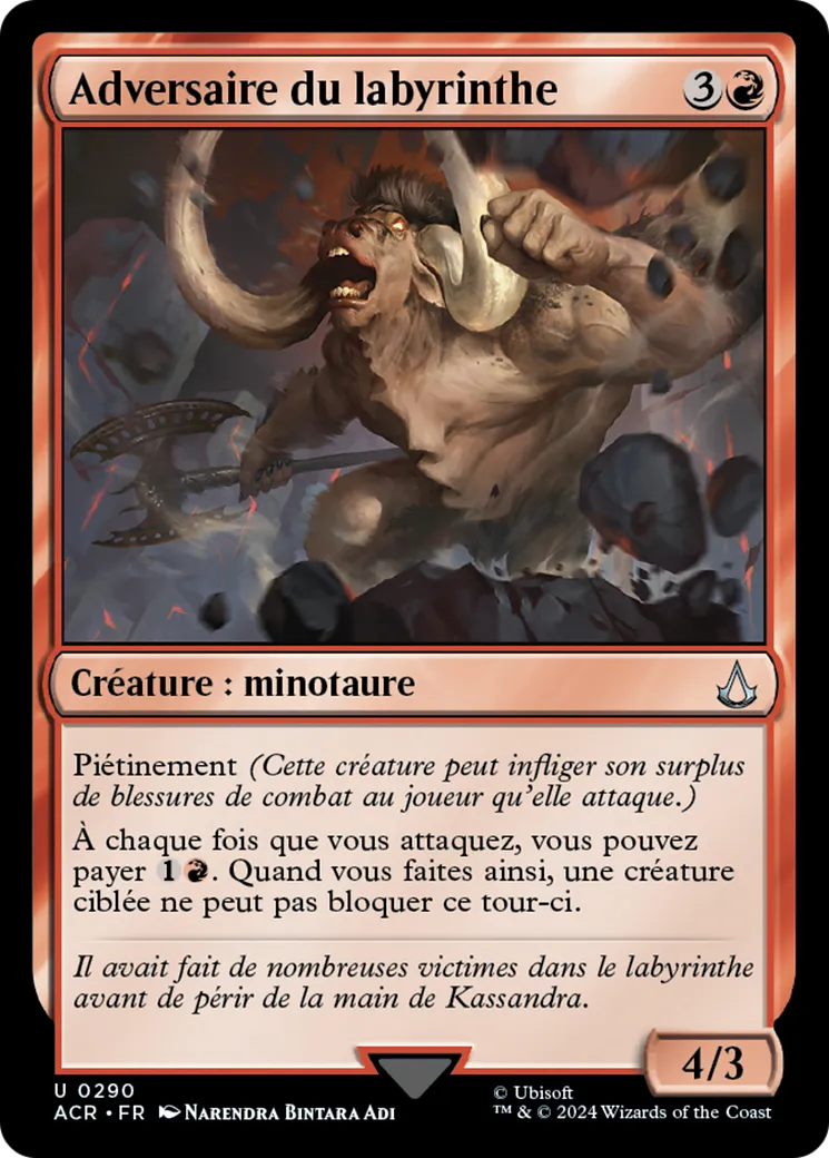 Adversaire du labyrinthe — Assassin's Creed — Magic: The Gathering