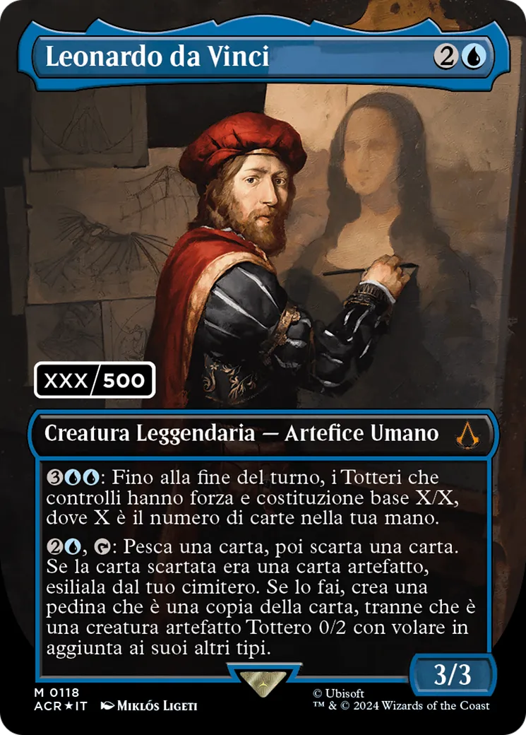 Léonard de Vinci from Assassin's Creed - Magic: The Gathering