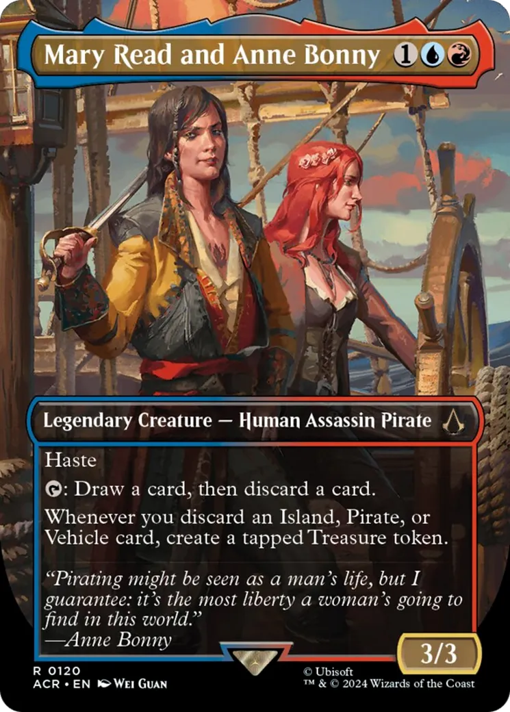 Mary Read and Anne Bonny from Assassin's Creed - Magic: The Gathering