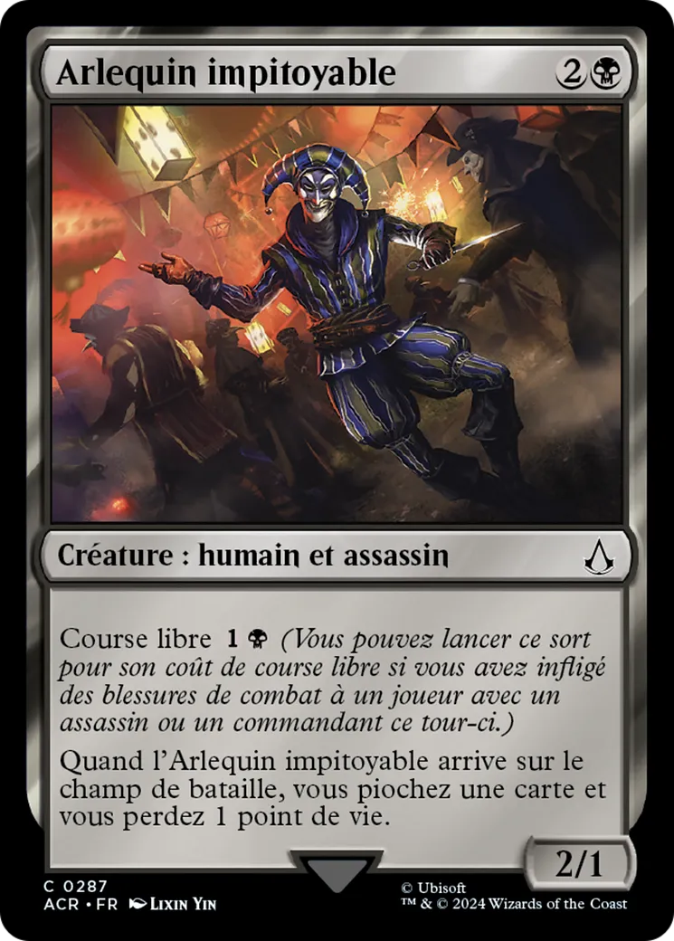Arlequin impitoyable — Assassin's Creed — Magic: The Gathering
