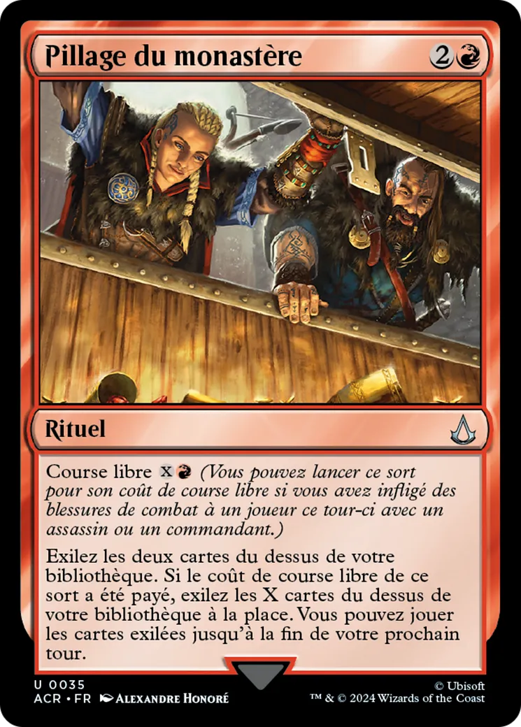 Pillage du monastère — Assassin's Creed — Magic: The Gathering