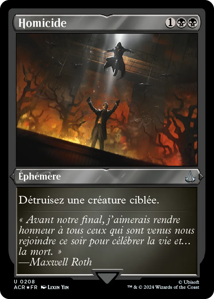 Homicide — Assassin's Creed — Magic: The Gathering
