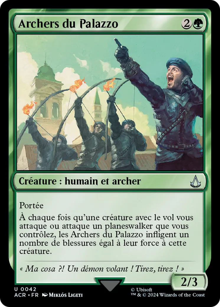 Archers du Palazzo — Assassin's Creed — Magic: The Gathering