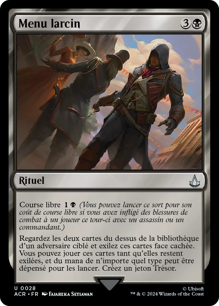 Menu larcin from Assassin's Creed - Magic: The Gathering