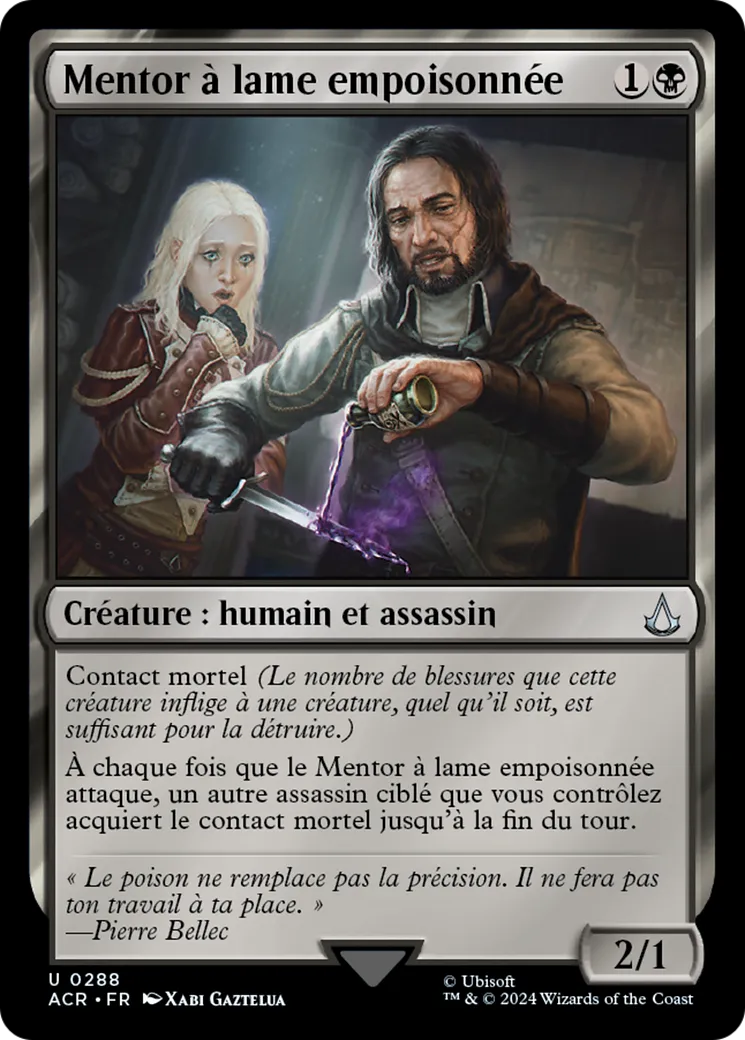 Mentor à lame empoisonnée — Assassin's Creed — Magic: The Gathering