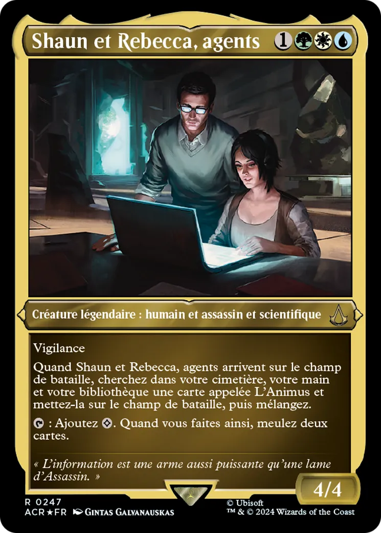 Shaun et Rebecca, agents — Assassin's Creed — Magic: The Gathering