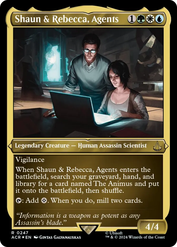 Shaun & Rebecca, Agents — Assassin's Creed — Magic: The Gathering