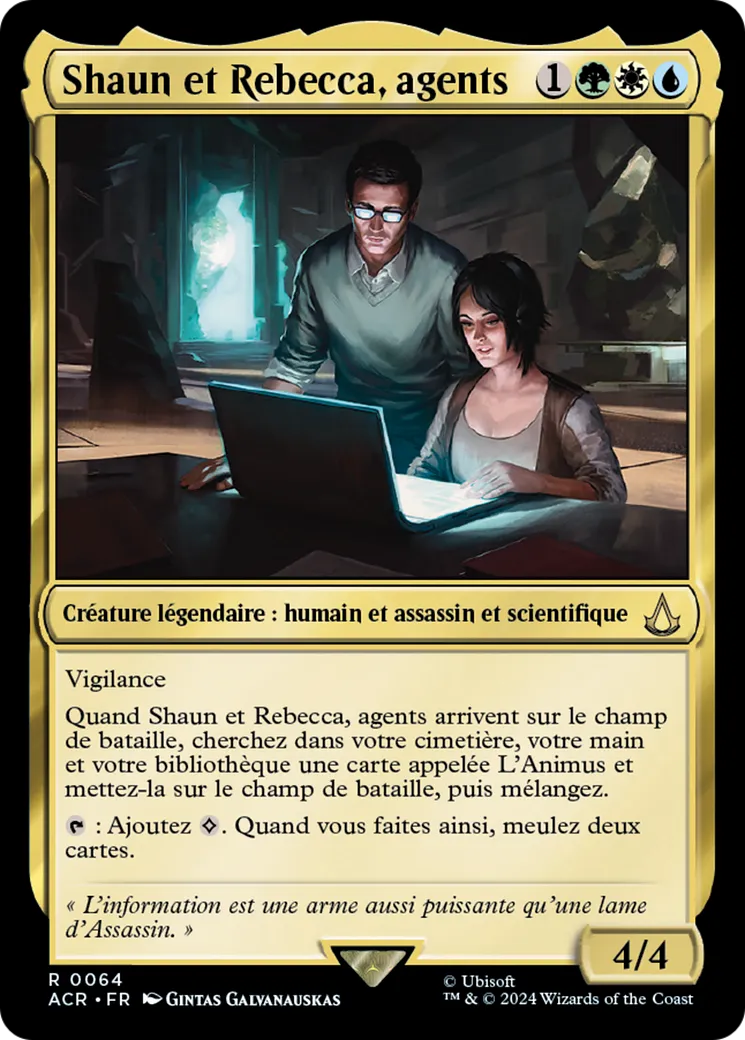 Shaun et Rebecca, agents — Assassin's Creed — Magic: The Gathering