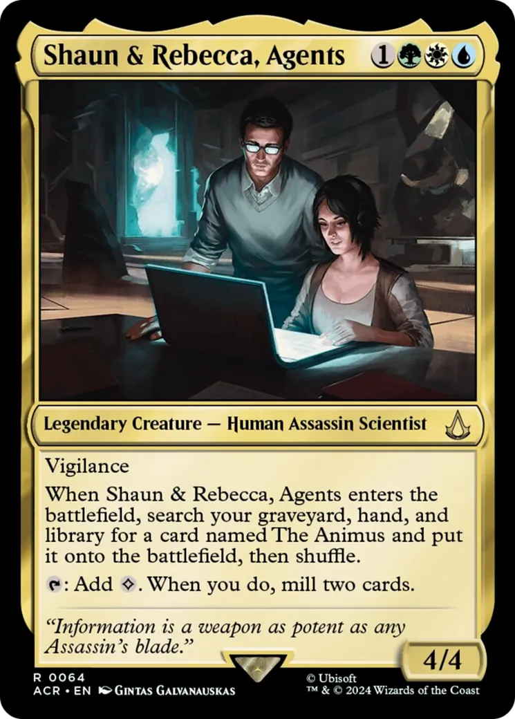 Shaun et Rebecca, agents — Assassin's Creed — Magic: The Gathering