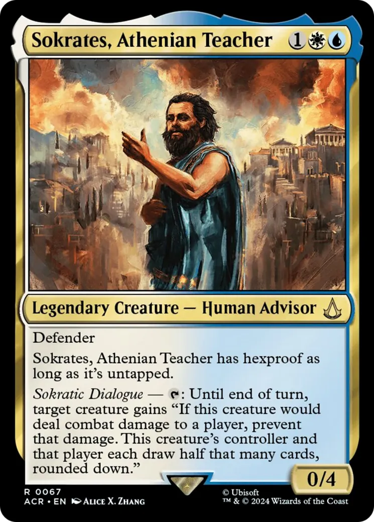 Sokrates, Athenian Teacher — Assassin's Creed — Magic: The Gathering