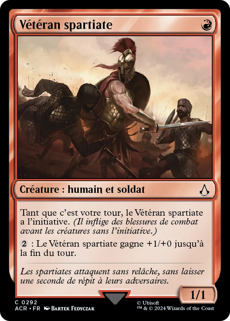 Vétéran spartiate — Assassin's Creed — Magic: The Gathering