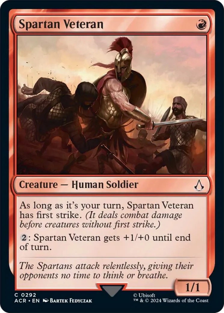 Vétéran spartiate — Assassin's Creed — Magic: The Gathering
