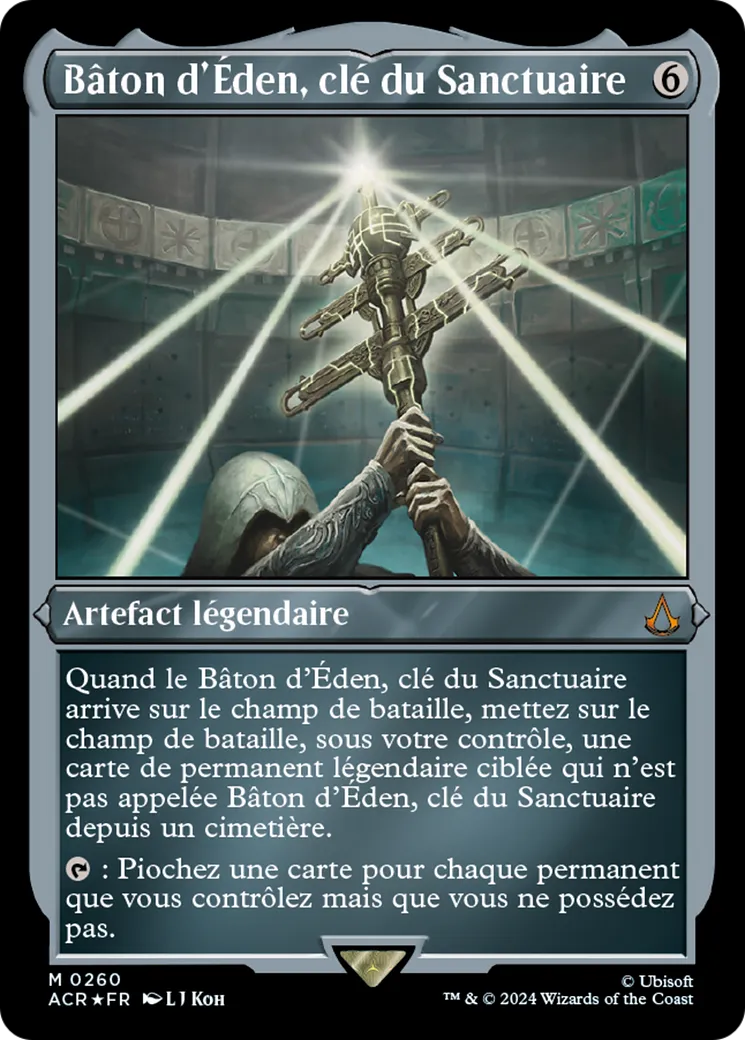 Bâton d'Éden, clé du Sanctuaire — Assassin's Creed — Magic: The Gathering