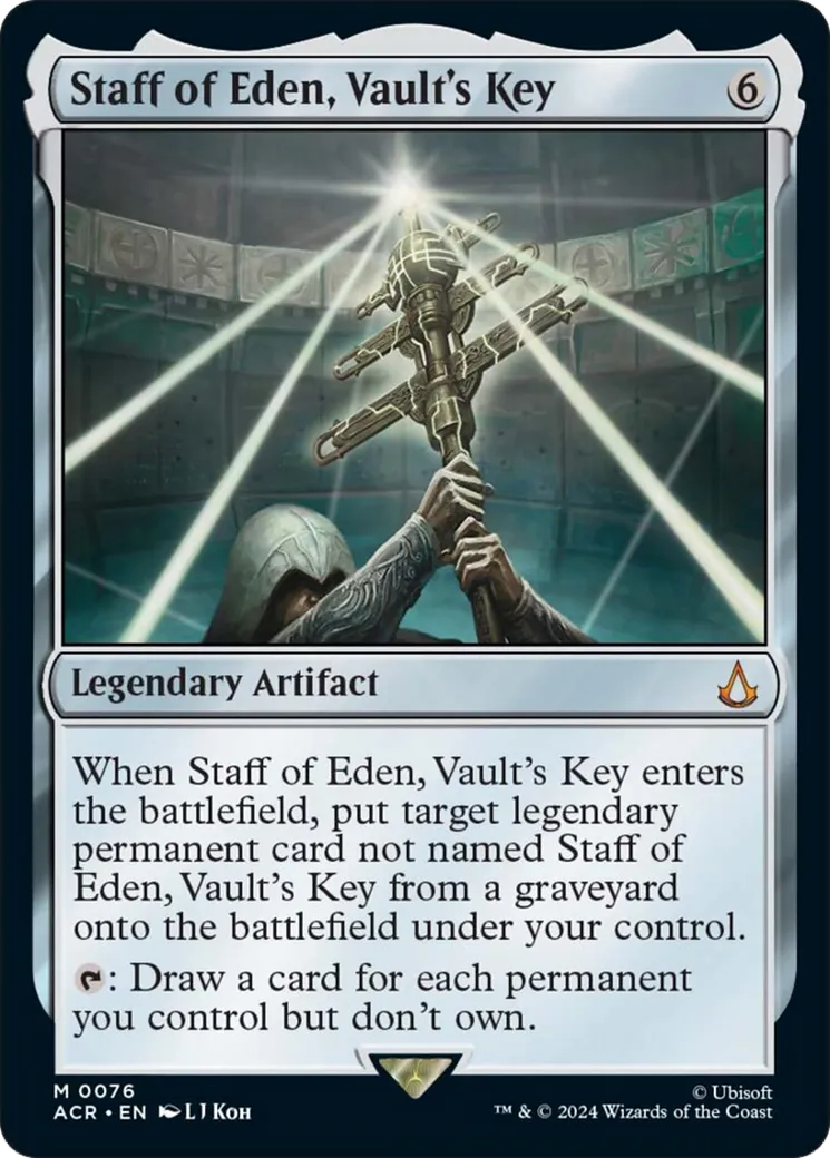 Staff of Eden, Vault's Key from Assassin's Creed - Magic: The Gathering