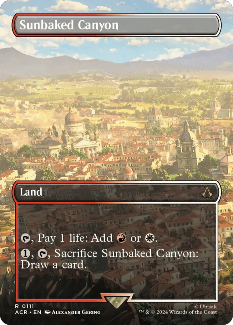 Sunbaked Canyon from Assassin's Creed - Magic: The Gathering