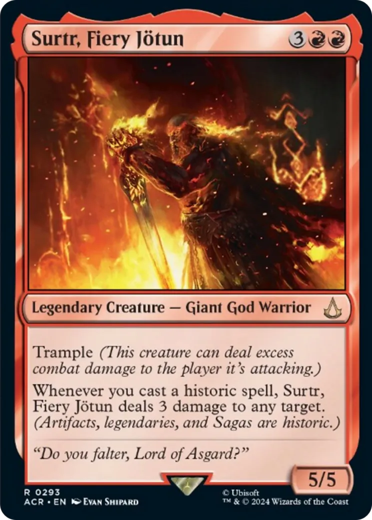 Surtr, jötun ardent — Assassin's Creed — Magic: The Gathering