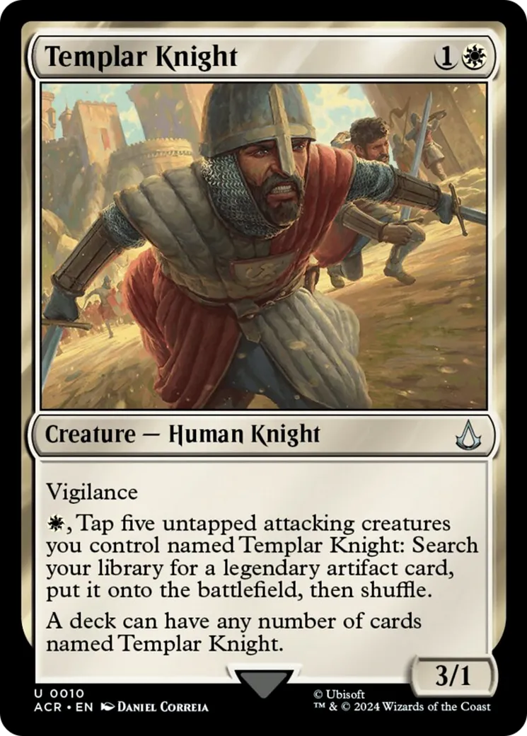 Templar Knight — Assassin's Creed — Magic: The Gathering