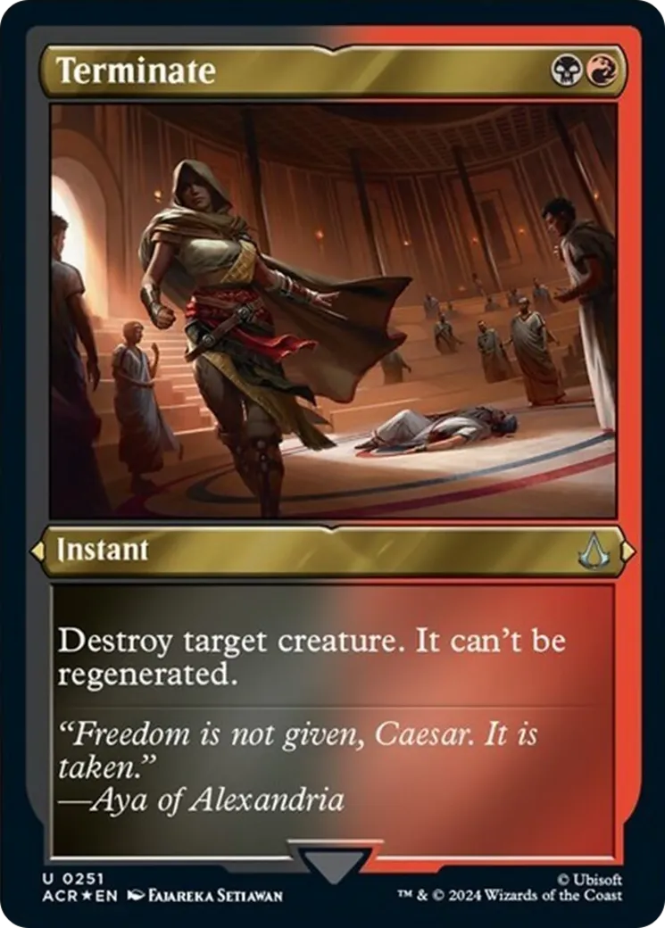 Terminate from Assassin's Creed - Magic: The Gathering