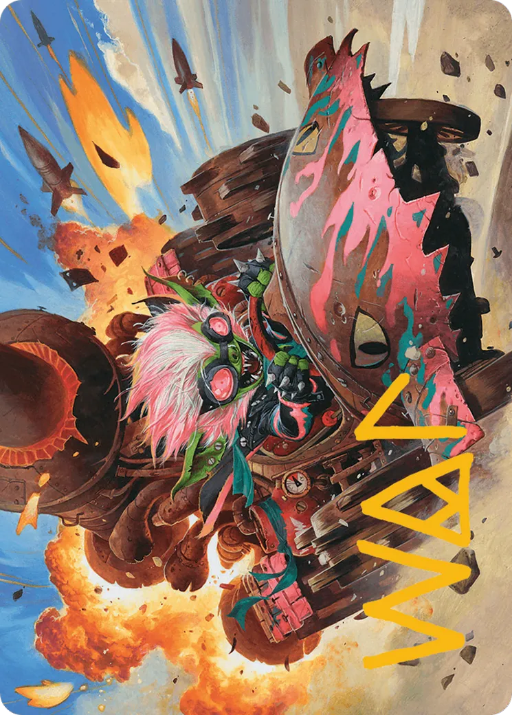 Redshift, Rocketeer Chief — Aetherdrift Art Series — Magic: The Gathering