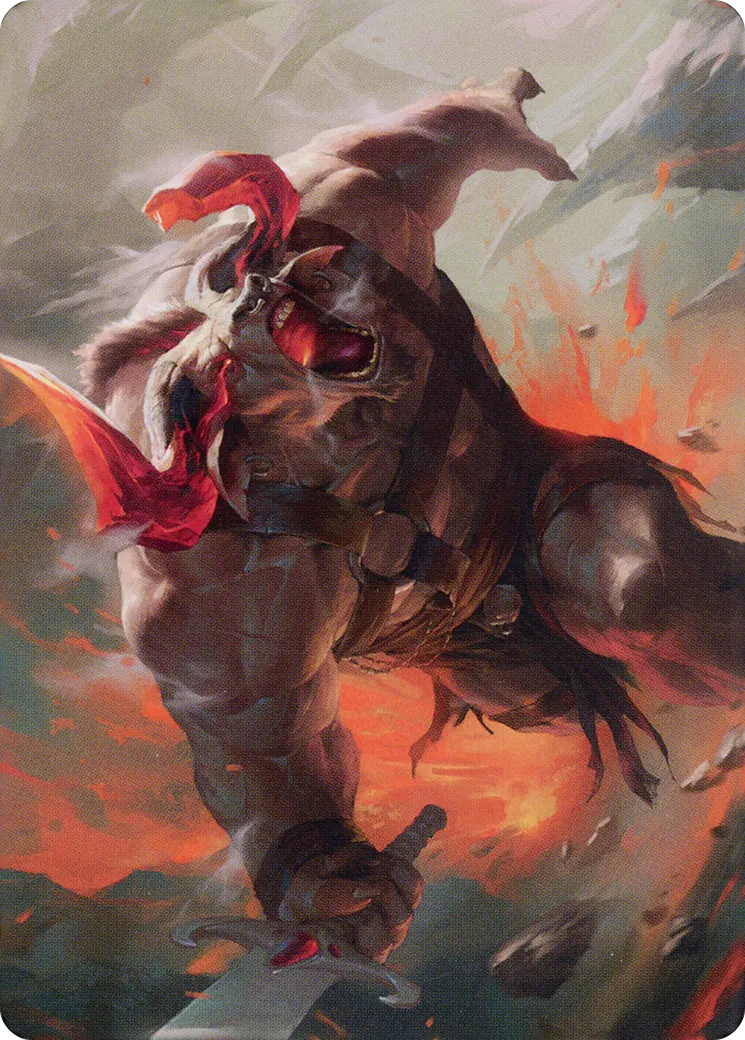 Furious Bellow — Dominaria United Art Series — Magic: The Gathering