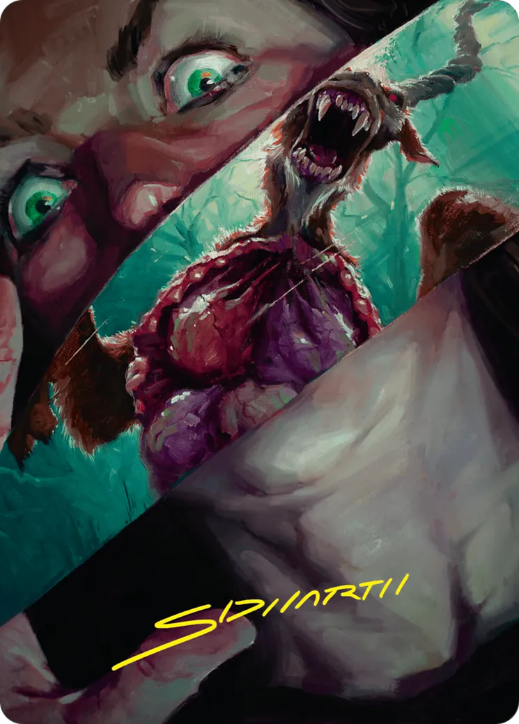 Hauntwoods Shrieker — Duskmourn: House of Horror Art Series — Magic: The Gathering