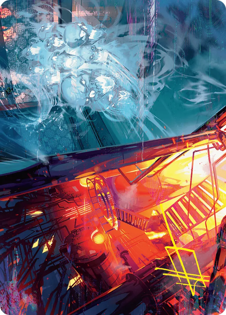 Roaring Furnace // Steaming Sauna // Roaring Furnace // Steaming Sauna — Duskmourn: House of Horror Art Series — Magic: The Gathering