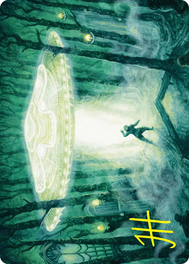 Unidentified Hovership — Duskmourn: House of Horror Art Series — Magic: The Gathering