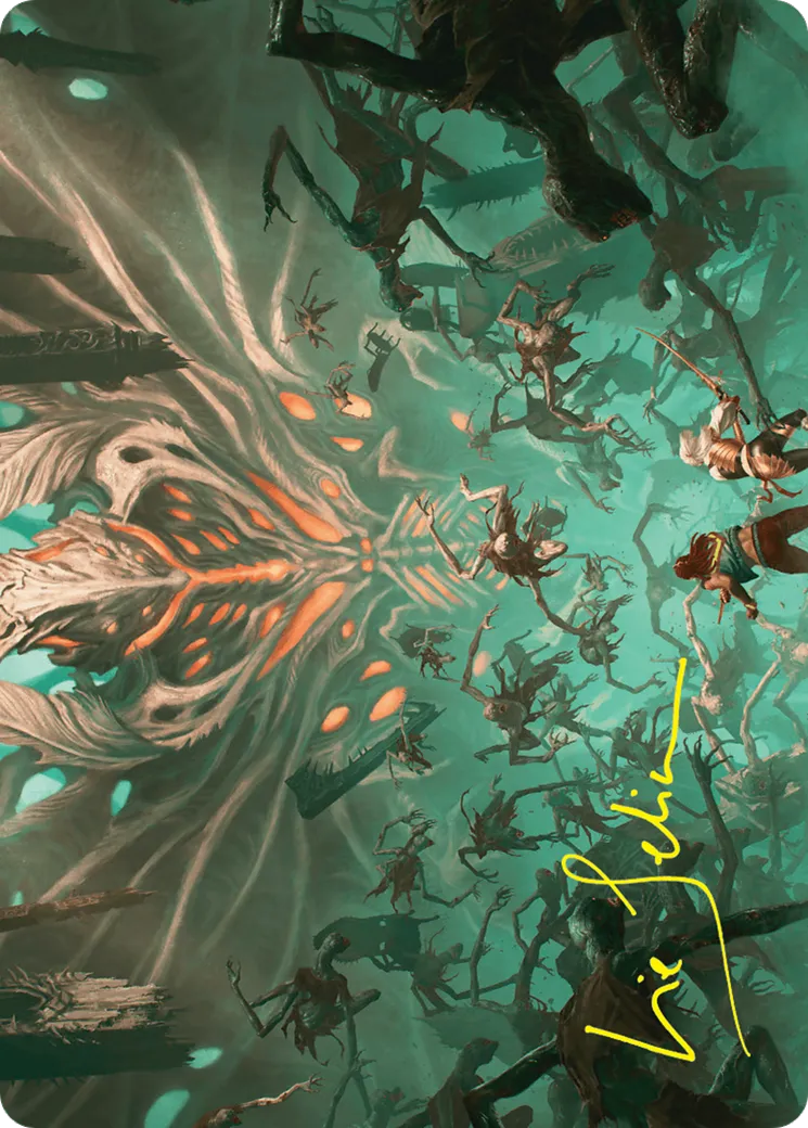Valgavoth's Onslaught — Duskmourn: House of Horror Art Series — Magic: The Gathering